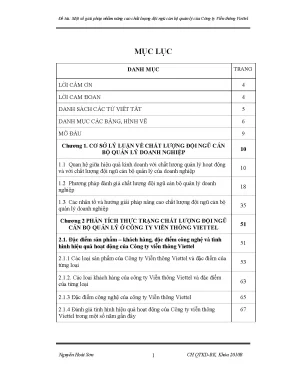 Nâng cao chất lượng đội ngũ cán bộ quản lý Viettel: Các