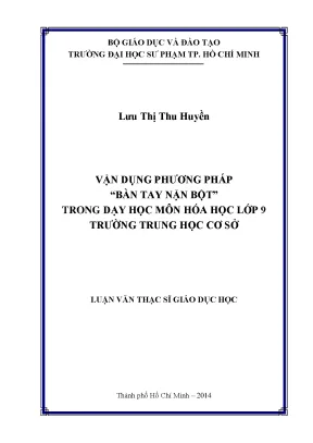 Phương pháp Bàn Tay Nặn Bột trong Dạy Học Hóa Học Lớp 9: 