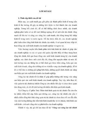 Nâng cao năng lực tài chính cho Công ty Cổ phần Trúc 