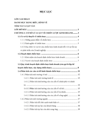 Hoạch Định Chiến Lược Kinh Doanh Cho Công Ty Tàu Dịch Vụ