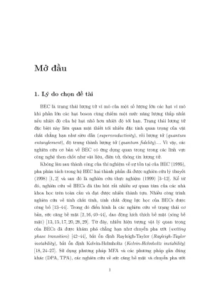 Ngưng tụ Bose-Einstein Hai Thành Phần: Hiệu Ứng Trong 