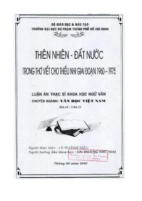 Thơ Thiếu Nhi Về Thiên Nhiên Đất Nước (1960-1975)