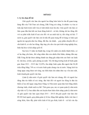 Giải quyết việc làm cho người lao động dân tộc thiểu số 