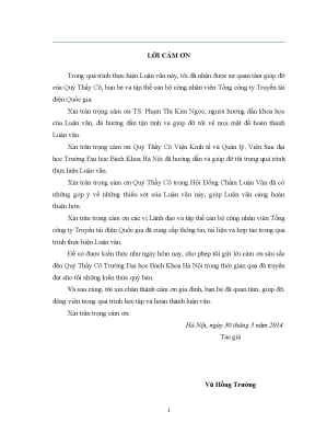 Giải pháp Tái cấu trúc Tổng công ty Truyền tải Điện Quốc