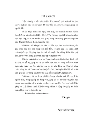 Giải quyết tố cáo của công dân tại Quốc Oai, Hà Nội: