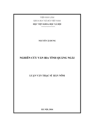 Khám phá Văn Bia Tỉnh Quảng Ngãi: Nghiên cứu & Phân tích