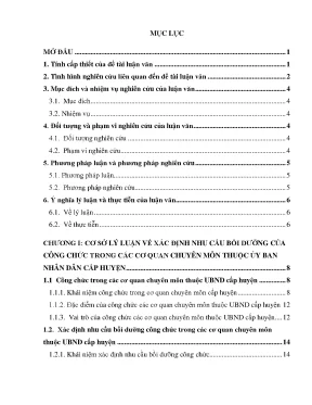 Nhu cầu bồi dưỡng công chức tại quận Bình Thạnh, TP.HCM