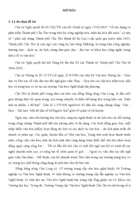 Đánh giá quản lý đào tạo tại trường trung cấp văn hóa 