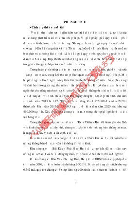 Yếu tố ảnh hưởng đến quyết định mua chung cư tại Huế: 