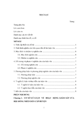 Giám sát của Hội đồng Nhân dân Huyện Dầu Tiếng: Hoạt
