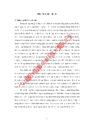 Tác động của Đô thị hóa đến Thu nhập và Việc làm của 