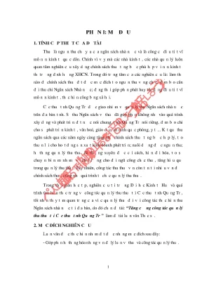 Nâng cao Hiệu quả Quản lý Thuế tại Cục Thuế Quảng Trị