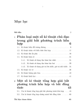 Kĩ thuật tổng hợp giải bất phương trình hỗn hợp: Hướng 