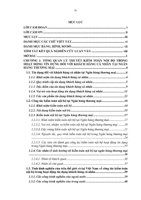 Kiểm toán nội bộ trong tín dụng cá nhân tại ngân hàng