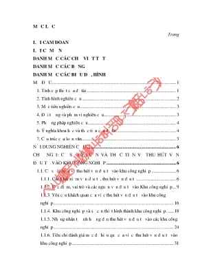 Chiến lược thu hút đầu tư vào khu công nghiệp tỉnh Quảng