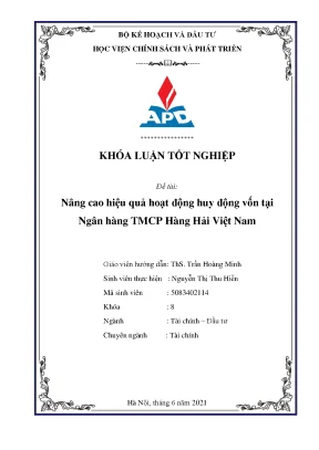 Tăng cường huy động vốn tại Ngân hàng TMCP Hàng Hải Việt Nam
