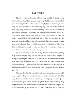 Ứng dụng kính hiển vi trong điều trị nội nha răng hàm lớn