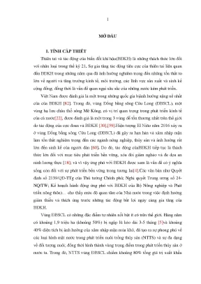 Phân vùng sinh thái nuôi trồng thủy sản ở đồng bằng sông 