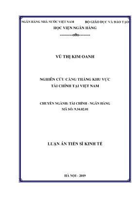 Nghiên cứu căng thẳng tài chính tại Việt Nam: Luận án 