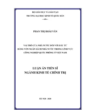 Vai trò của nhà nước trong đầu tư công nghiệp quốc phòng 