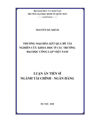 Thương mại hóa kết quả nghiên cứu tại các trường đại học