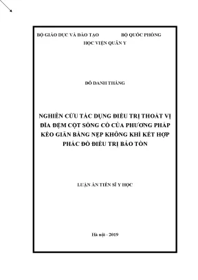 Nghiên cứu tác dụng kéo giãn không khí trong điều trị 