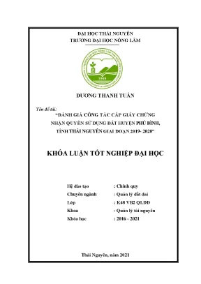 Đánh giá công tác cấp giấy chứng nhận quyền sử dụng đất