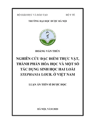 Nghiên cứu hóa học và tác dụng sinh học của hai loài 