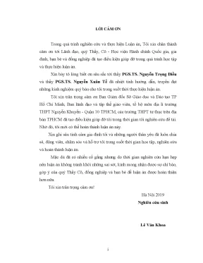 Quản lý giáo dục trung học tư thục tại TP.HCM