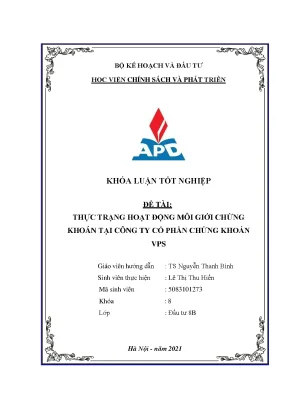 Phân Tích Hoạt Động Môi Giới Chứng Khoán Tại VPS