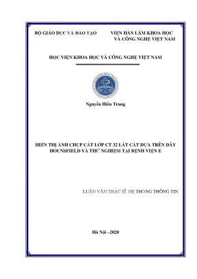 Nghiên cứu ảnh chụp cắt lớp CT 32 lát cắt tại Bệnh viện 