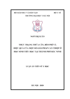Giải pháp can thiệp hiệu quả cho học sinh tiểu học thừa 