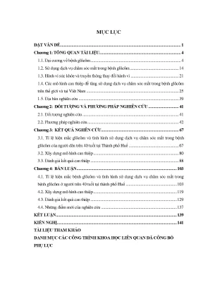 Chăm sóc mắt cho người trên 40 tuổi bị glôcôm tại Huế: 