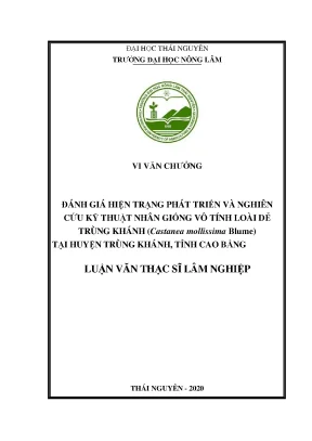 Nghiên cứu kỹ thuật nhân giống vô tính loài dẻ trùng 
