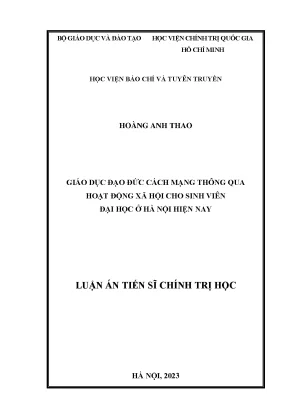 Giáo dục đạo đức cách mạng cho sinh viên đại học qua 