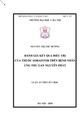 Đánh giá hiệu quả của sorafenib trong điều trị ung thư 