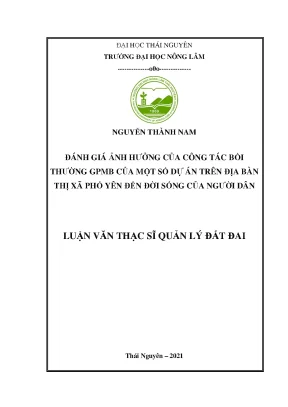 Đánh giá tác động của bồi thường GPMB đến đời sống người