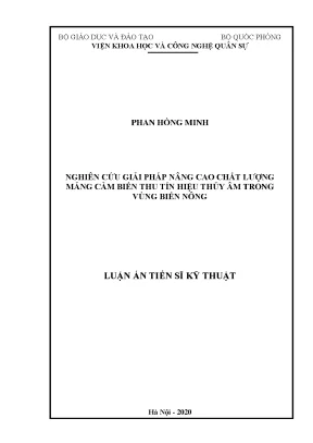 Giải pháp nâng cao chất lượng cảm biến thu tín hiệu thủy 