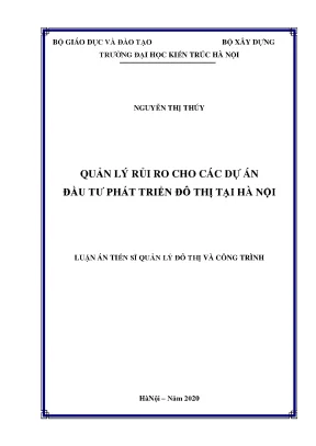 Quản lý rủi ro trong dự án đầu tư đô thị tại Hà Nội