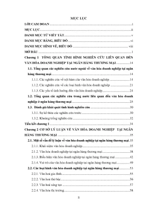 Nghiên cứu văn hóa doanh nghiệp tại ngân hàng thương mại