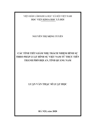 Tình tiết giảm nhẹ trách nhiệm hình sự theo pháp luật 