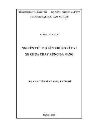 Nghiên cứu độ bền khung sát xi xe chữa cháy rừng đa năng