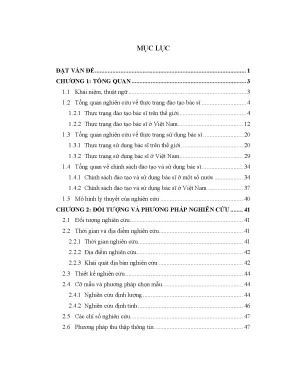 Luận án thực trạng và giải pháp nâng cao chất lượng đào tạo bác sĩ đa khoa theo chương trình 4 năm cho vùng dân tộc ít người