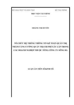 Tăng cường quản trị chi phí xây lắp với hệ thống thông