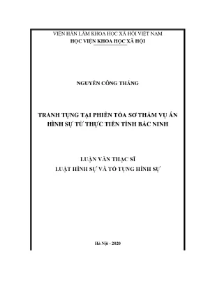Tranh Tụng Tại Phiên Tòa Sơ Thẩm Vụ Án Hình Sự Tại Bắc Ninh