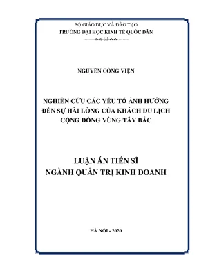 Nghiên cứu sự hài lòng của khách du lịch cộng đồng tại