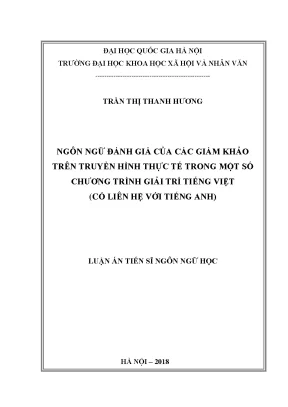Đánh giá ngôn ngữ của giám khảo trong chương trình thực 