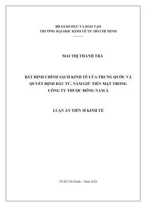 Tác động của chính sách kinh tế Trung Quốc đến quyết