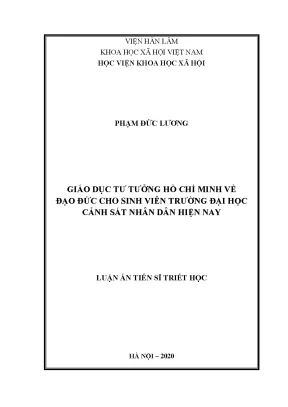 Đạo đức Hồ Chí Minh cho sinh viên trường Cảnh sát Nhân 
