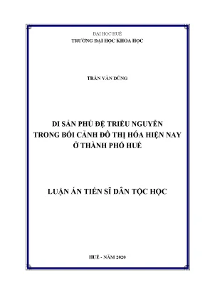 Di sản phủ đệ triều Nguyễn và thách thức đô thị hóa ở Huế
